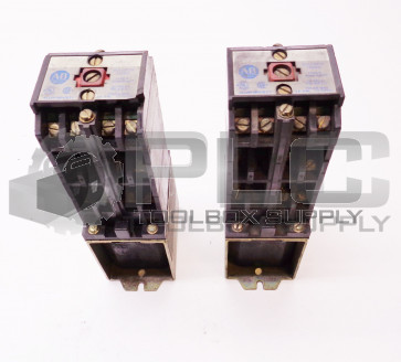 LOT OF 2 ALLEN BRADLEY 700DC-P800Z24 SER A RELAY W/700-PC40 SER A
