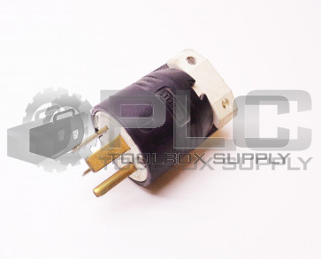 HUBBELL NEMA 15-50P CONNECTOR PLUG 50A-30-250V-3P-4W STRAIGHT-845IC ANGLE-8452C