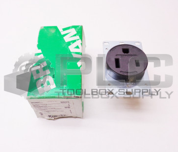 NEW BRANT 9650FR FLUSH RECEPTACLE 50A 250V 2P 3W GROUNDING