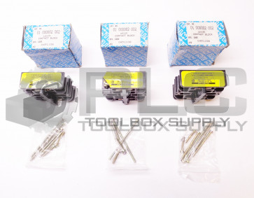 LOT OF 3 NEW MTE 01 000002 002 CONTACT BLOCK AC1-17AMPS 660V UCO5 01 2 002