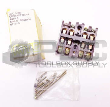 NEW MTE UCO 5/10 01-2-0 CONTACT BANK BROWN