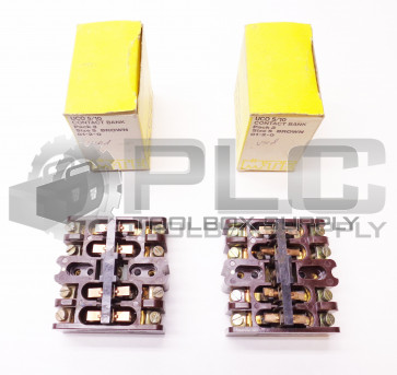 LOT OF 2 MTE UCO 5/10 01-2-0 CONTACT BANK BROWN