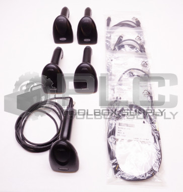 LOT OF 5 HONEYWELL 30207-011619E BARCODE SCANNERS W/CORDS 42206161-01E