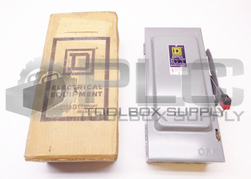 NEW SQUARE D H-261 HEAVY DUTY SAFETY SWITCH 30AMP 600V