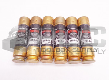 LOT OF 6 NEW BUSSMANN FRN-R-45 DUAL-ELEMENT TIME-DELAY FUSE
