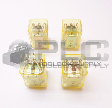 LOT OF 4 IDEC RR3B-U RELAY AC120V 50/60HZ