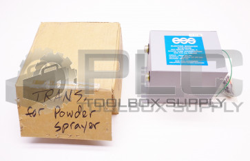 NEW EEE ELECTRO SPRAYER SYSTEMS 04-122400 TRANSFORMER 120V 60HZ 10,000V AT 25 MA