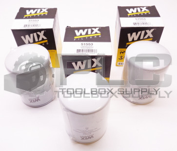 LOT OF 3 NEW IN BOX WIX 51553 OIL FILTER