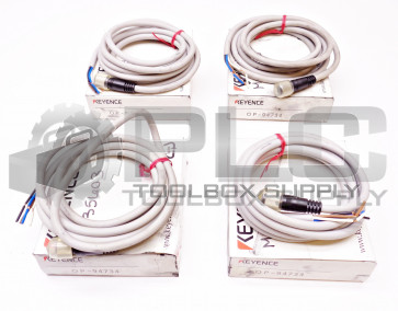 LOT OF 4 NEW KEYENCE OP-94734 CABLE