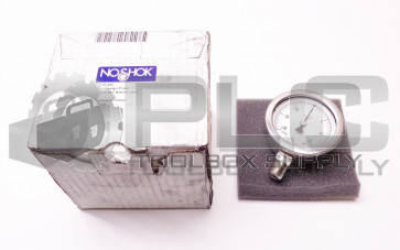 NEW NOSHOK 034503 PRESSURE GAUGE 25-400 -30 INHG/+15 PSI 1/4" NPT BOTTOM CONN.