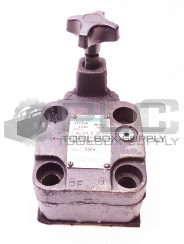 NEW VICKERS CG 06 C 50 RELIEF VALVE *SHELF WEAR*