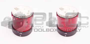 LOT OF 2 NEW TELEMECANIQUE XVB C34 RED STACK LIGHT 084507