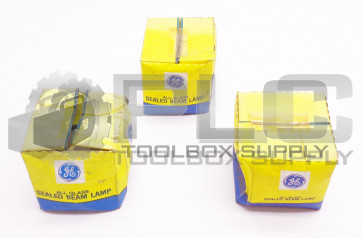 LOT OF 3 NEW GE 7400 ALL GLASS SEALED BEAM LAMP