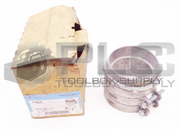 NEW COOPER 715DC 3" ZN ST SQ CONNECTO CONDUIT FITTING