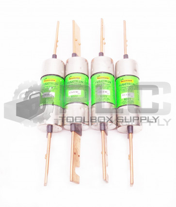 LOT OF 4 NEW BUSSMAN FRS-R-90 FUSETRON DUAL-ELEMENT TIME DELAY FUSE*NEW VERSION*