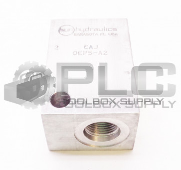 NEW SUN HYDRAULICS CAJ 0EP5-A2 MANIFOLD BLOCK CAJ OEP5-A2