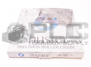 NEW SHUSTER 50-1 RIV PRECISION ROLLER CHAIN 10FT (3.05M)