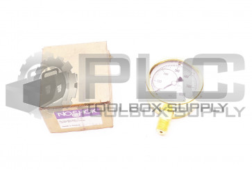 NEW NOSHOK 25-300-600 PSI 1/4 NPT BOTTOM CONNECT GAUGE