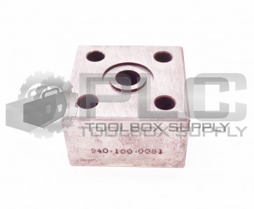 NEW 940-100-0081 MANIFOLD BLOCK