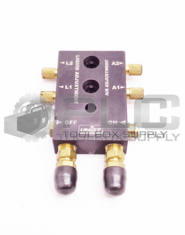 NEW UNIST 60-6200-M2 METERING BLOCK ASSEMBLY-2 PORT