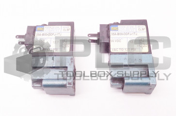 LOT OF 2 MAC 35A-B00-DDFJ-1TJ SOLENOID VALVE 24VDC 12.7W