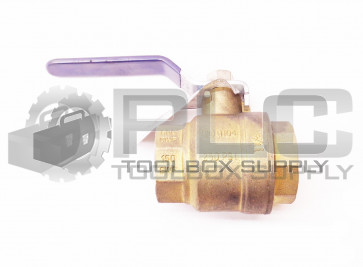 NEW NIBCO TFP600A BRASS BALL VALVE FEMALE THREAD 1-1/2" 250PSI T-FP600A