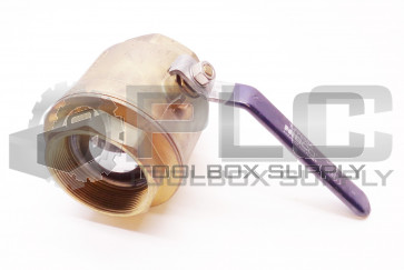NEW NIBCO TFP600A BRASS BALL VALVE FEMALE THREAD 4 BRS 250PSI T-FP600A