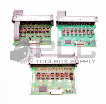 LOT OF 3 ALLEN BRADLEY 1746-OB16 SER D SLC 500 OUTPUT MODULE 1746-0B16**READ**