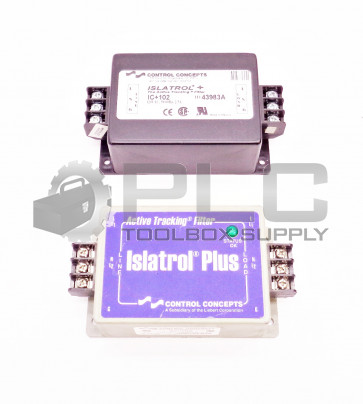 LOT OF 2 CONTROL CONCEPTS ISLATROL IC+102 ACTIVE TRACKING FILTERS