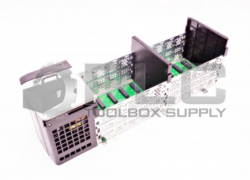 ALLEN BRADLEY 1756-PA75 /B POWER SUPPLY W/ 1756-A10 /B 10 SLOT RACK