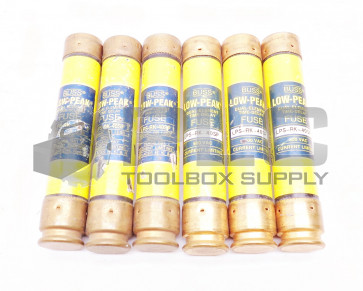 LOT OF 6 NEW BUSSMANN LPS-RK-40SP LOW-PEAK FUSES 600VAC