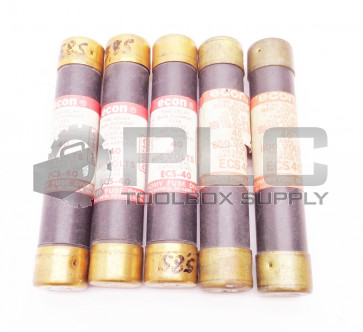 LOT OF 5 ECON ECS-40 TIME DELAY DUAL ELEMENT FUSE ECS 40