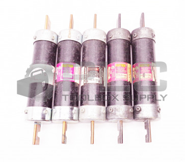 LOT OF 5 FUSETRON FRS-R-150 DUAL ELEMENT TIME DELAY CLASS RK5 FUSE 600V