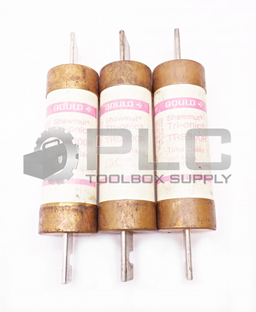 LOT OT 3 SHAWMUT GOULD TRS300R TRI-ONIC TIME DELAY FUSES 300AMPS 600VAC