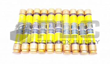LOT OF 10 NEW BUSSMAN LPS-RK-10SP TIME DELAY LOW PEAK FUSES 600 VAC 300 VDC