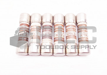 LOT OF 6 NEW BUSSMANN KTK-6 LIMITRON FAST-ACTING FUSE 600V KTK 6