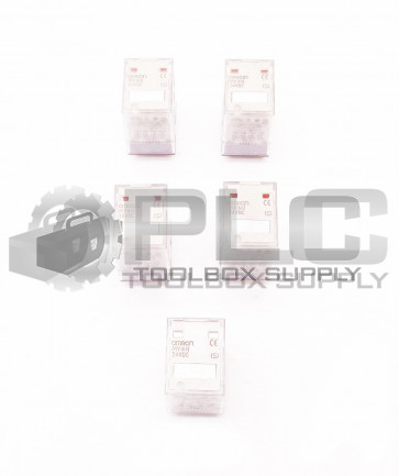 LOT OF 5 NEW OMRON MY4N RELAY 24 VDC