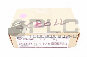 NEW FACTORY SEALED ALLEN BRADLEY 1762-OW16 SER A 16 PT VAC/VDC RELAY OUTPUT