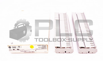 BOX OF 50 NEW ALLEN BRADLEY 1492-R6 SER A GRAY TERMINAL BLOCKS