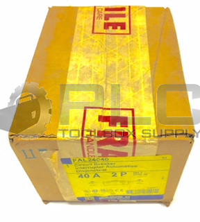 NEW SQUARE D FAL24040 CIRCUIT BREAKER 40AMP 2POLE 480VAC 250VDC