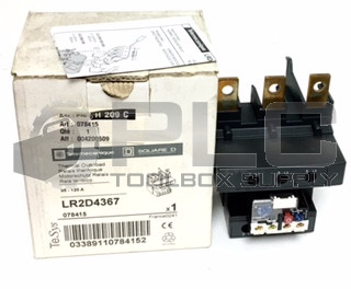 NEW TELEMECANIQUE SQUARE D LR2D4367 THERMAL OVERLOAD 