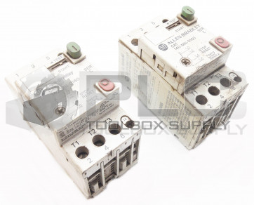 LOT OF 2 ALLEN BRADLEY 140-MN-0160 MANUAL MOTOR STARTER
