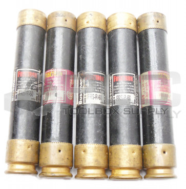 LOT OF 5 FUSETRON FRS-R-60 TIME DELAY FUSE 