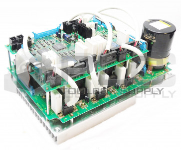 FANUC A06B-6076-H101 /A SERVO AMPLIFIER W/ A16B-2100-0110-02A & A20B-1006-0110