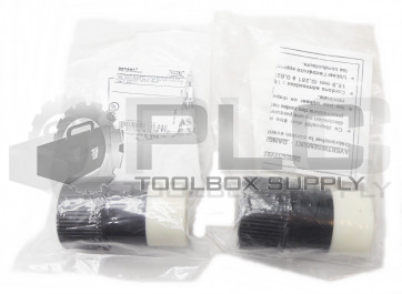 LOT OF 2 NEW BRYANT 7593NC LOCKING MIDGET CONNECTOR NYLON 15A 125V 