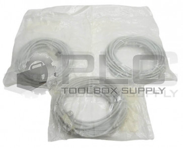 LOT OF 3 NEW AUTOMATION DIRECT CD12M-0B-070-C1 FEMALE CONNECTOR 90DEG WITH CABLE