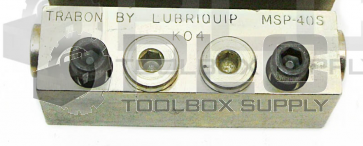 NEW LUBRIQUIP TRABON MANZEL MSP-40S DIVIDER VALVE