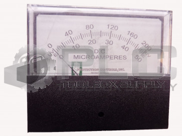 NEW PROTECTION CONTROLS INC. 251-3 MICROAMPERES METER