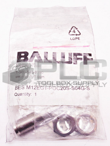NEW BALLUFF BES M12EG1-POC20S-S04G-S INDUCTIVE SENSOR CONNECTOR