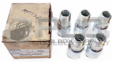 LOT OF 5 NEW PARKER 10143-16-16 HYDRAULIC HOSE FITTING